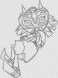 One of my favorite zelda. The Legend Of Zelda Majora S Mask Coloring Book Line Art Drawing Child Png Clipart Free Png