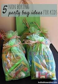 Birthday Party Goodie Bags For Kids 5 Non Boring Party Bag Ideas For Kids And The Young At Heart Bubbablue And M Party Favors For Kids Birthday Birthday Party Goodie Bags Childrens Party Bags