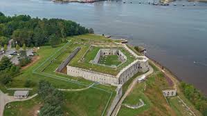 Fort knox encompasses 109,000 acres in three kentucky counties, bullitt, hardin, and mead counties and is located 35 miles south from louisville, and north of elizabethtown. Aerial Historic Fort Knox Penobscot Stock Footage Video 100 Royalty Free 1045194775 Shutterstock