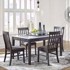 Jaxon grey 6 piece rectangle extension dining set with bench & upholstered chairs $1,450 (1) ozzie white 6 piece dining set $1,550. Meredith 5 Piece Dining Set By Ashley Furniture Industries Lifestyle Furnitue By Babette S Meredith 5pc Dining
