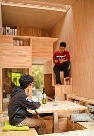 Chinese Students Build Wood House That Occupies Just 7 Square Meters Building A Tiny House Tiny House Inspiration Tiny House Cabin