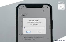 How To Remove Password From Pdf File On Your Ios Device Wise Tech Labs Lab Tech Passwords Wise