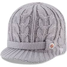 Embroidered cincinnati bengals logo and nfl shield. New Era Cincinnati Bengals Womens Gray Button Blast Knit Beanie
