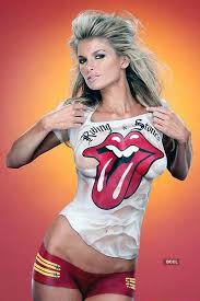 She has perfect hourglass shape figure with full breasts, slim waist and wide hips. Brooklyn Decker American Fashion Model And Actress Wore Body Paint For Sports Illustrated