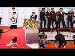 Funny Kpop Idols Vs Red Carpet Youtube