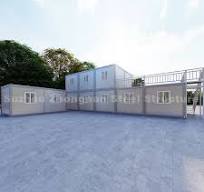 Custom Metal Flat Pack Mudular Two Story Container Hotel ...