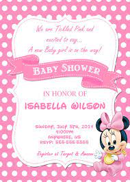 Baby Minnie Mouse Baby Shower Invitation Minnie Mouse Invitations Minnie Mouse Baby Shower Minnie Baby Shower