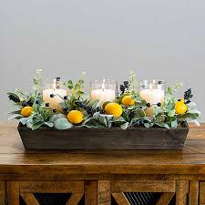 Everyday centerpiece wood kitchen cabinets kitchen sinks kitchen reno kitchen remodeling remodeling ideas kitchen design table table centerpieces for home decoration table spring decorations lemon centerpieces diy table kitchen island centerpiece dining room. Lemon And Blueberry Crate Centerpiece Kirklands
