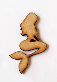 12 x 12 inches standard size for scrapbooking pages Little Mermaid Shapes Wood Laser Cut Craft Blank Card Making Various Sizes Lazzylozlasercutter