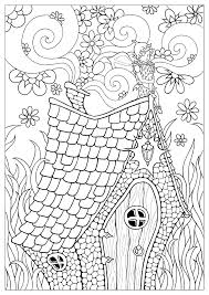 Printable mushroom house coloring pages. Fairy S House Coloring Page Free Printable Coloring Pages For Kids