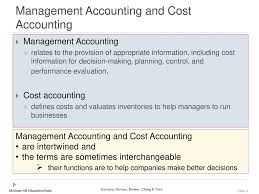 Managerial Accounting And The Business Environment Ppt