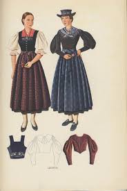 Tirol Lechtal German Traditional Dress Dirndl Dress Traditional Countryside Dress