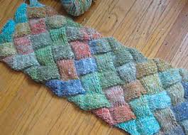 Printknitting pattern for entrelac technique stockinette stitch ? Ravelry The Basic Entrelac Scarf Pattern By Lisa Shroyer