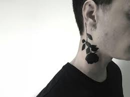 Johnny Gloom Tattoo Black Rose Neck Black Rose Tattoos Rose Neck Tattoo Rose Tattoos For Men