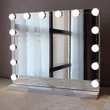 What is the most common feature for vanity mirrors? Bwl Linkable Makeup Mirror Light Bulb Hollywood Style Led Vanity Mirror Lights Kit With 10 Dimmable Bulbs For Dressing Cosmetic Bathroom Mirror Not Included Buy Online In Sweden At Sweden Desertcart Com Productid