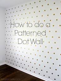 Black And White Accent Wall Dots How To Do A Patterned Dot Wall Taylormade College Apartment Decor Girl Room Polka Dot Walls
