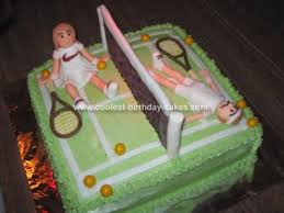 If i am not baking and therefore in the kitchen people can find me normally on the tennis court. Coolest Tennis Cake