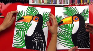 How To Draw A Realistic Toucan Art For Kids Hub Toucan Art Art For Kids Hub Jungle Art Projects