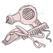 Image Result For Drawings Of Hairdressing Equipment Hairdressing Equipment Hairdresser Scissors Illustration