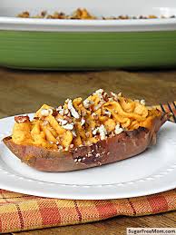 Create a sweet potato bowl. Twice Baked Sweet Potatoes No Sugar Added