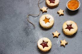 All products austrian butter cookies. Christmas Or New Year Homemade Cookies With Red And Orange Jam Flat Lay Traditional Austrian Christmas Cookies Linzer Biscuits Filled With Jam Top View Copy Space Stock Photo Adobe Stock