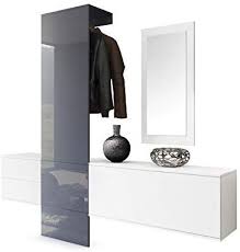 Garderobe Wandgarderobe Carlton Set 1 Korpus In Weiss Matt Paneel In Limette Hochglanz Garderoben Set Garderobe Design Eingangsbereich Einrichten