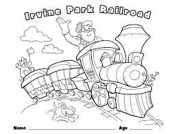 Keep your kids busy doing something fun and creative by printing out free coloring pages. Children S Coloring Page Irvine Park Railroad