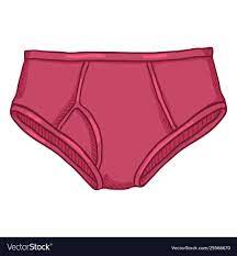 Cartoon pink mens underwear male briefs Royalty Free Vector