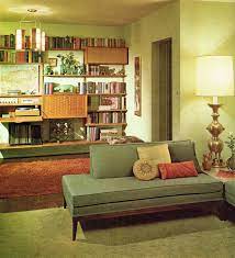 Sold 1940s narra wood top and rattan desk. Big White Table Lamp Shade With Decorative Wooden Wall Shelves Plus Retro Green Living Room Set Idea Rumah Tempat Seni