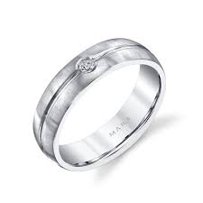 A Simple Diamond Band Will Show Him The Seriousness Of Your Intentions Engagement Rings Wedding Rings Mens Engagement