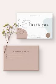 Custom thank you cards for business provide a professional way to show how much you appreciate a customer or client or the work an employee performs. Minimalist Thank You Card Business Stationery Business Card Etsy In 2021 Business Card Design Creative Small Business Cards Thank You Card Design