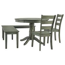 Weston Home Lexington 5 Piece Breakfast Nook Dining Set Round Table Multiple Colors Walmart Com Nook Dining Set Weston Home Breakfast Nook Dining Set