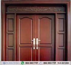 Finishing salak brown gloss kombinasi gold pada ukiranya. Pintu Rumah Kupu Tarung Minimalis Terbaru Model Dan Desain Kusen Daun Pintu Rumah Kupu Tarung Minimalis Terbaru Bahan Kayu Jati Tpk Minimalis Pintu Pintu Depan
