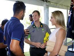 Angie smith stock photos and pictures. Steve Smith S Girlfriend Dani Willis Helps With Net Sessions Gets Caught Up In Cricket Fever The Courier Mail
