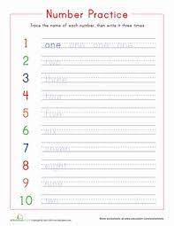 If you don't spell numbers out it will look like you're sending an instant message, and you want to be more formal than that in your writing. Writing Numbers 1 10 Worksheet Education Com Writing Numbers Number Words Worksheets Numbers Preschool