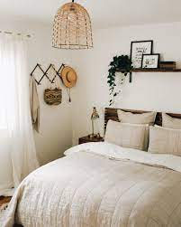 Linen Box Quilt Parachute Guest Bedroom Inspiration Aesthetic Bedroom Guest Room Decor