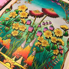 My New Grass To Sky Background Colour Palette 3d Tutorials Can Be Fou Johanna Basford Coloring Johanna Basford Coloring Book Magical Jungle Johanna Basford