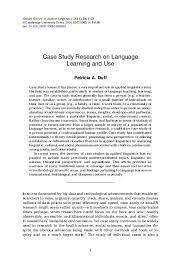 Research paper examples are of great value for students who want to complete their assignments timely and efficiently. Pdf Case Study Research On Language Learning And Use 2014 Patricia Patsy Duff Academia Edu