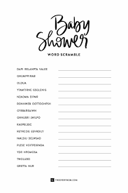 The printable sheet comes in a pdf file and contains 15 words. Baby Shower Games Printable Ideas That Are Actually Fun