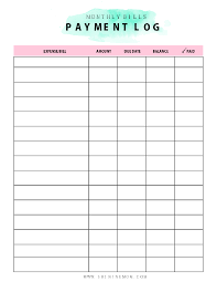 Download this free printable house cleaning schedule template & checklist chart and use it for your own household. Green Pink Monthly Bills Payment Log Template Download Printable Pdf Templateroller
