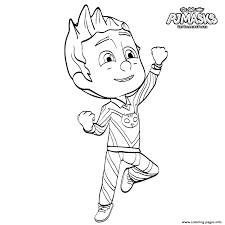 Cat coloring pages are fun, but they also help kids develop many important skills. Pj Maskss Catboy Heroes In Pajama Coloring Pages Printable Coloring Home