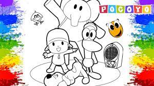 Choose your favorite coloring page and color it in bright colors. Pocoyo Colouring Pages For Kids Tv Paint Colours Learn Art Page Fun Coloring Activity For Kids Baby Youtube