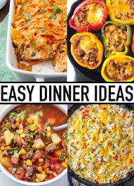 All sorts of meal ideas to help you with dinner! Easy Dinner Ideas Best Easy Dinner Recipes
