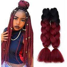 5 Pcs Black Bug Color Jumbo Braids Hair Extensions Big Braids 24 Inches 100g Pc 5pcs Bla Kanekalon Braiding Hair Braids With Extensions 24 Inch Hair Extensions