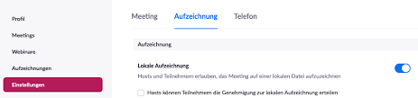 Die funktion zur aufzeichnung von meetings muss wegen. Fur Veranstalter Hosts
