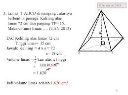 Pengertian, fungsi, dan cara pengukurannya lengkap Keliling Limas Persegi Cara Golden