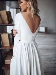 New styles at hebeos.com, we carry the latest trends in wedding dresses to show off that fun and flirty style of yours. Simple Design High Low Wedding Dresses Modest Long Sleeve Open Back Short Front Long Back Vintage Retro Bridal Gowns Customize Wedding Dresses Aliexpress