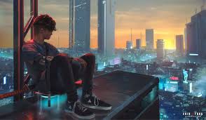 To change a new wallpaper on iphone, you can simply pick up any photo from your camera roll, then set it directly as the new iphone background image. 2048x1152 Cyber City Alone Skater 4k 2048x1152 Resolution Hd 4k Wallpapers Images Backgrounds Photos And Pictures