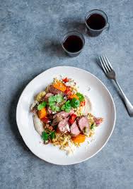Pour the dressing over the mixture and toss well. Moroccan Spiced Lamb Roast Vege Couscous Salad Stuck In The Kitchen