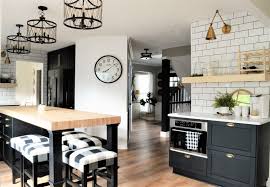 Black And White Farmhouse Kitchen Kitchen Renovation Builder Grade To Custom Modern Farmhouse Design The Other Side Of Neutral Kitchen Renovation Modern Farmhouse Design Modern Farmhouse Kitchens